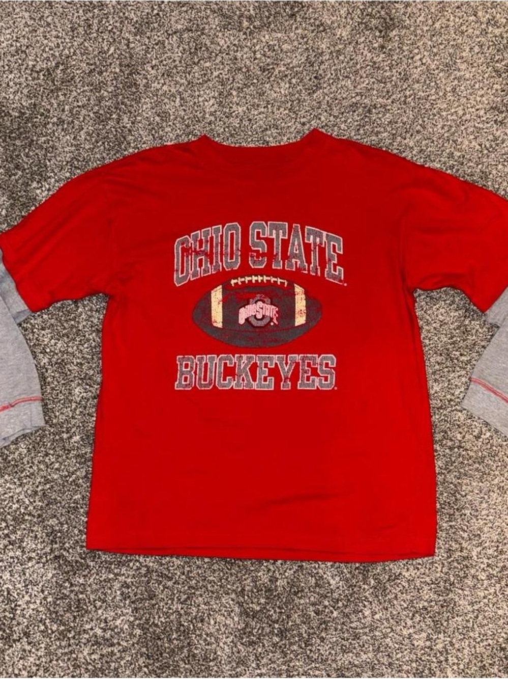 Ohio State Buckeyes red long sleeve shirt